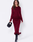 Perry Skirt (Burgundy)