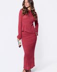 Mackey Skirt (Raspberry)