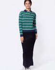 Tamara Top (Green Navy)