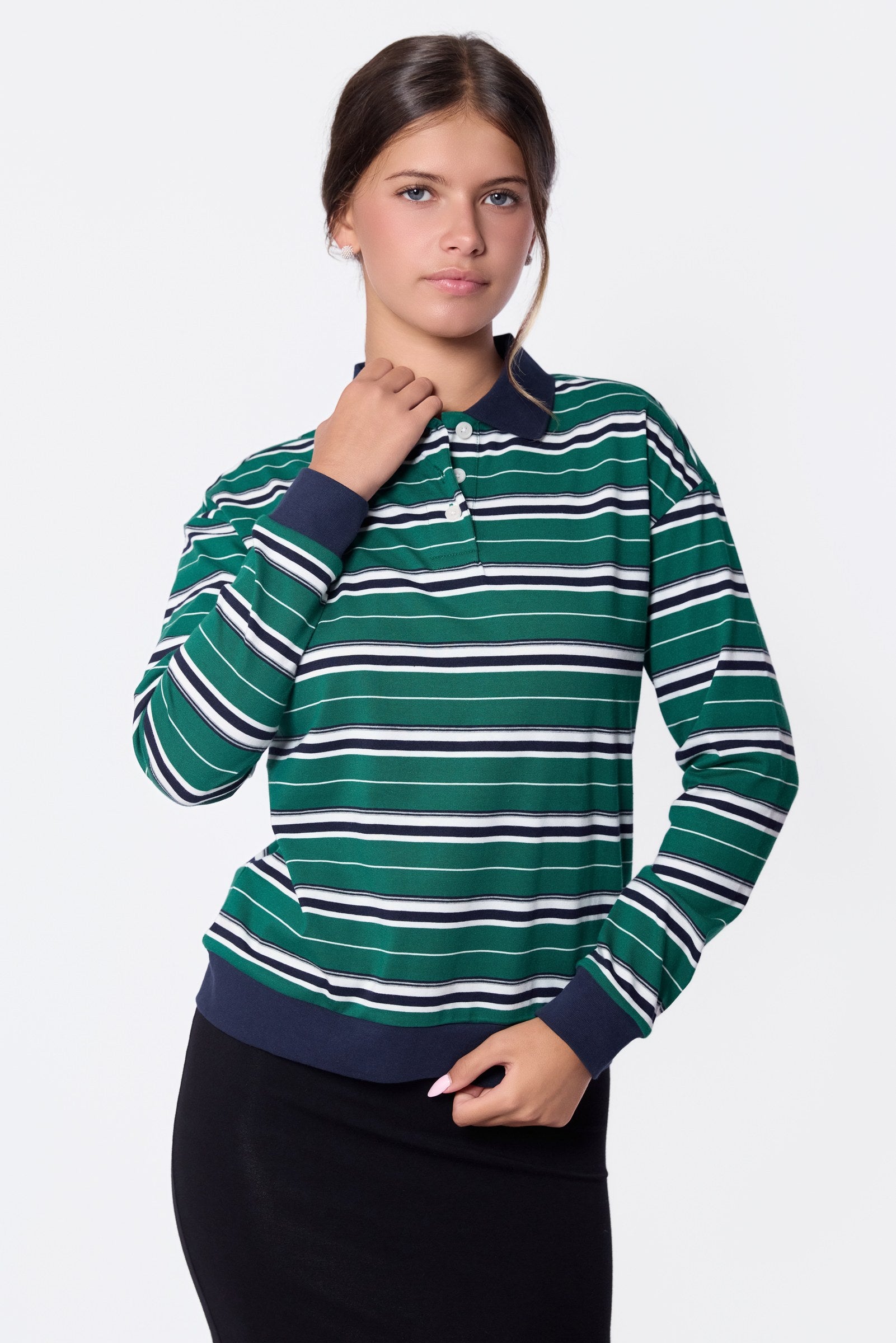 Tamara Top (Green Navy)