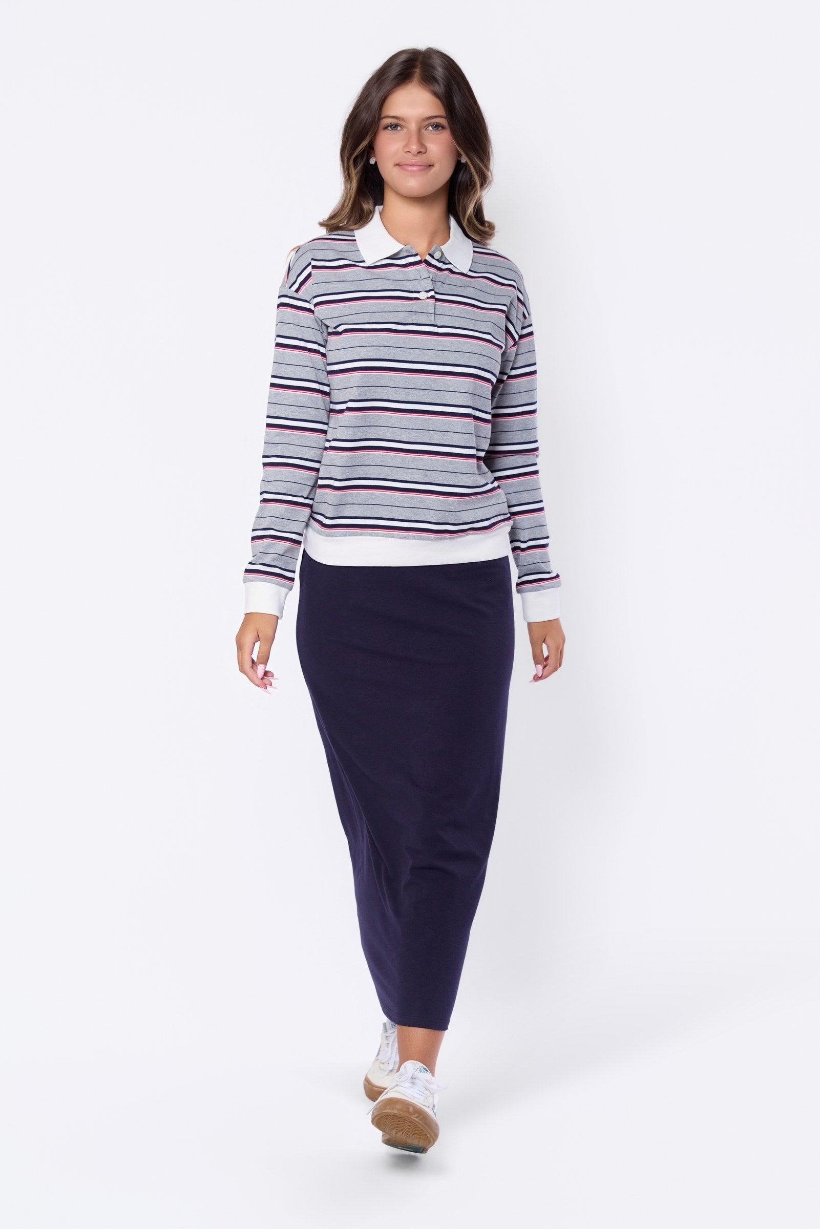 Tamara Top (Grey Navy)