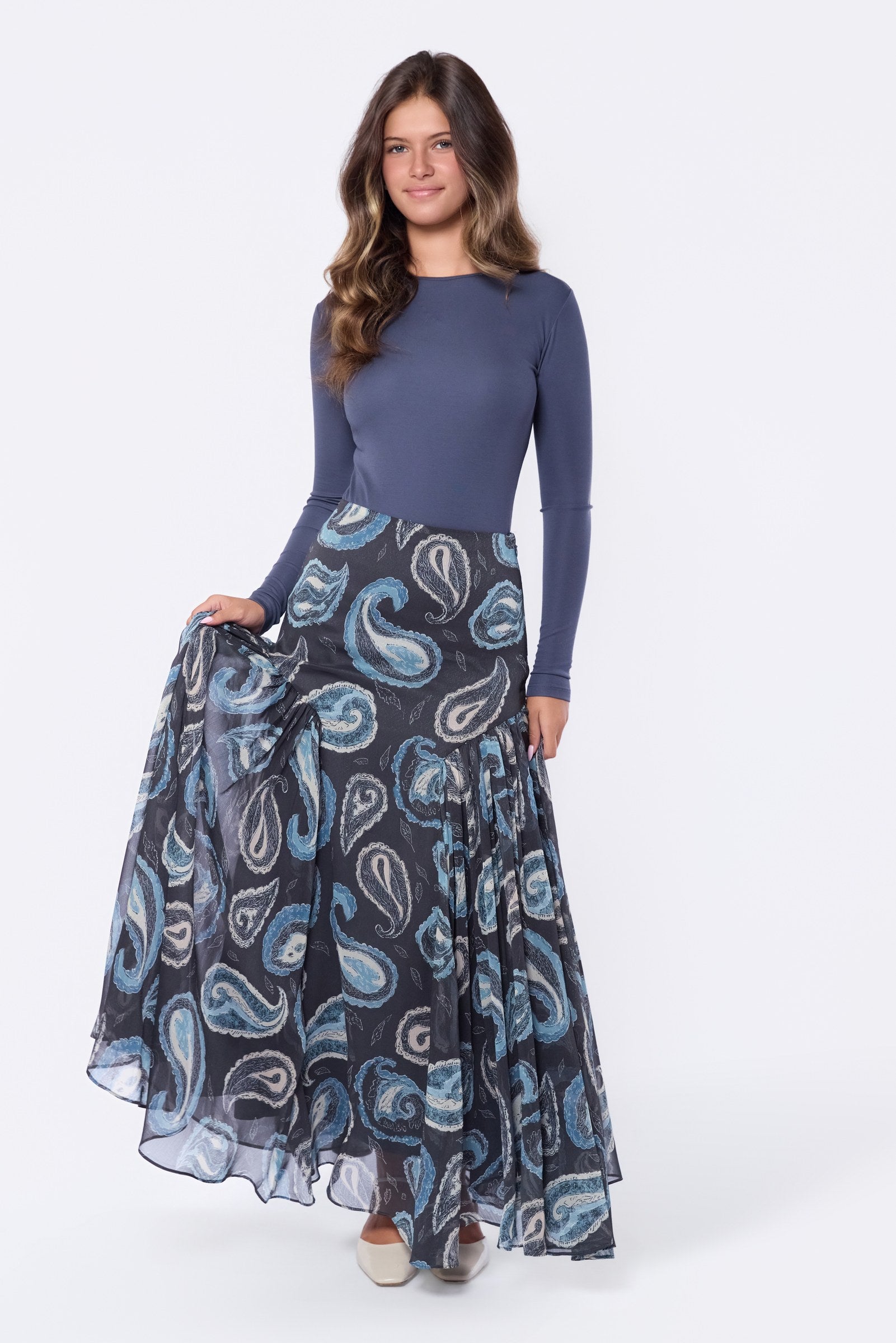 Vega Skirt (Grey Green)