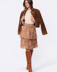 Sara Skirt 23" (Brown Flower)