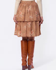 Sara Skirt 23" (Brown Flower)