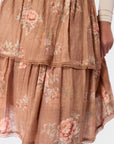 Sara Skirt 23" (Brown Flower)