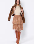Sara Skirt 23" (Brown Flower)