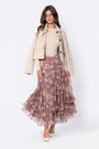 Kalina Skirt (Brown Pattern)