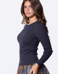 Clea Top (Dark Grey)