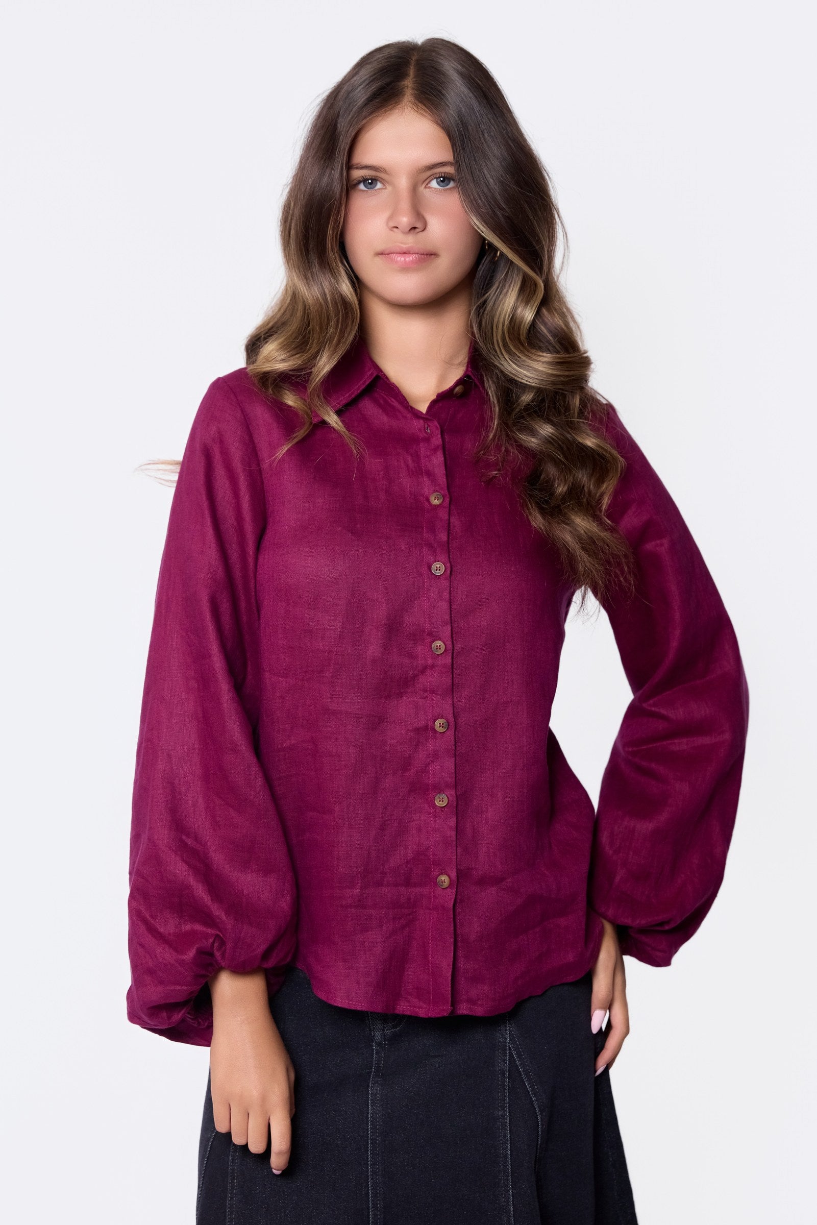 KOMI TOP (BURGUNDY)