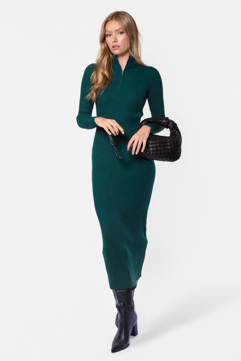 Sicilia Dress (Dark Green) - Dress - Yakira Bella