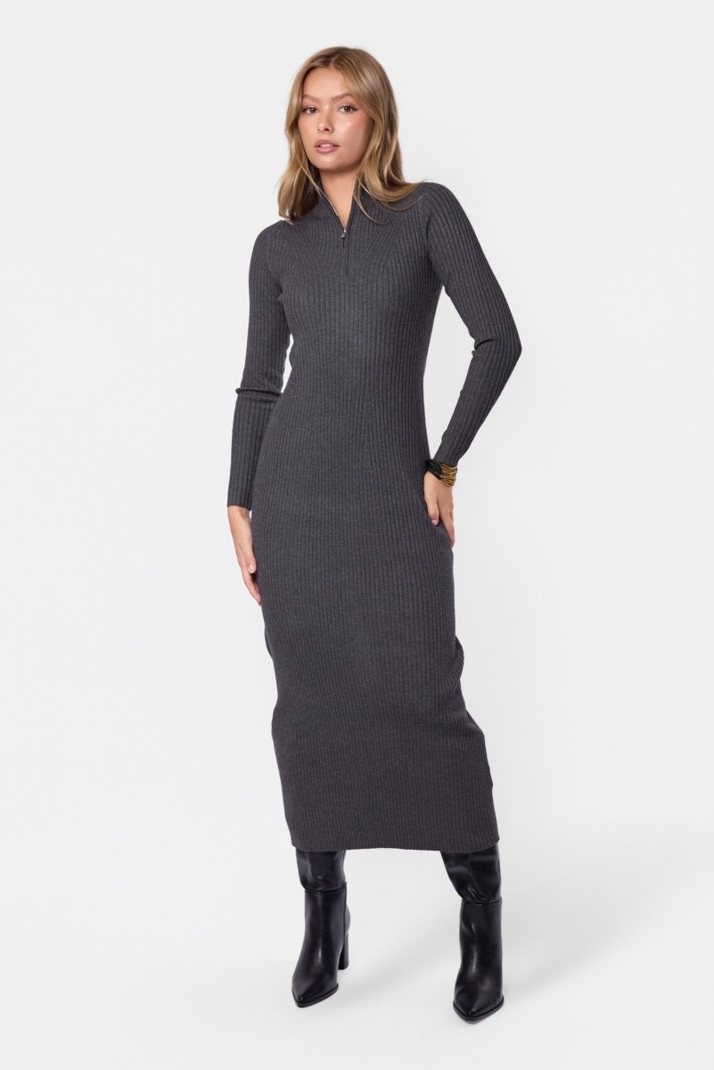 Sicilia Dress (Heather Grey) - Dress - Yakira Bella