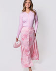 Siena Skirt (Pink Flower) - Skirt - Yakira Bella