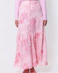 Siena Skirt (Pink Flower) - Skirt - Yakira Bella