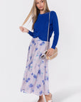 Siena Skirt (Purple Flower) - Skirt - Yakira Bella