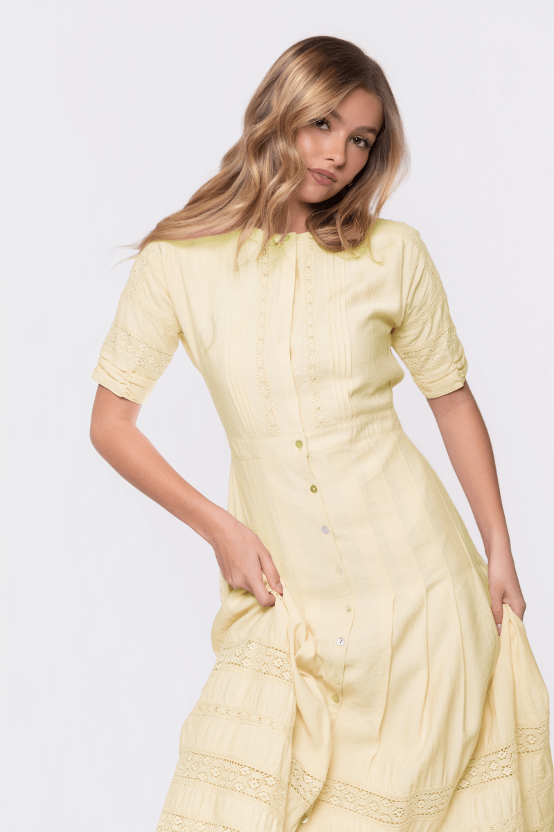 Sierra Dress (Butter Yellow) - Dress - Yakira Bella