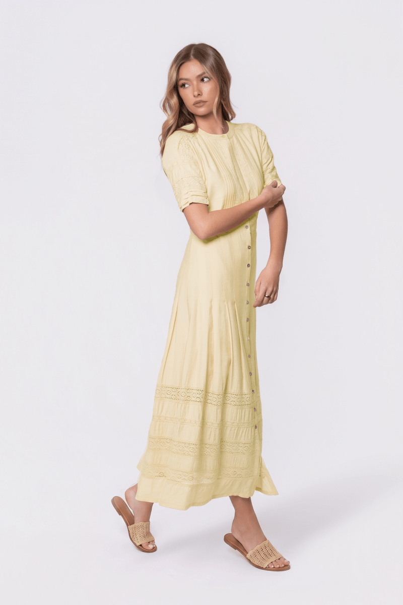 Sierra Dress (Butter Yellow) - Dress - Yakira Bella