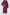 SIMONE DRESS 42" (BURGUNDY) - Dress - Yakira Bella