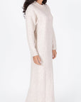 SIMONE DRESS MAXI 46" (BEIGE) - Dress - Yakira Bella