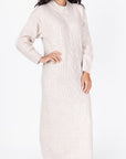 SIMONE DRESS MAXI 46" (BEIGE) - Dress - Yakira Bella