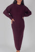 Simone Dress Maxi 46" (Burgundy)