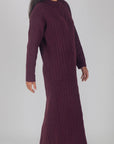 SIMONE DRESS MAXI 46" (BURGUNDY) - Dress - Yakira Bella