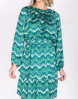 SKYE DRESS (GREEN PATTERN) - Dress - Yakira Bella