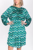 SKYE DRESS (GREEN PATTERN) - Dress - Yakira Bella