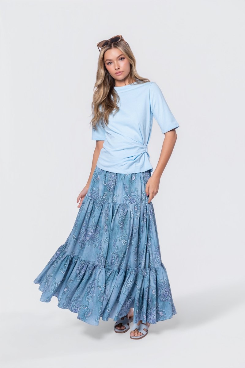 Sonia Top (Light Blue) - Top - Yakira Bella