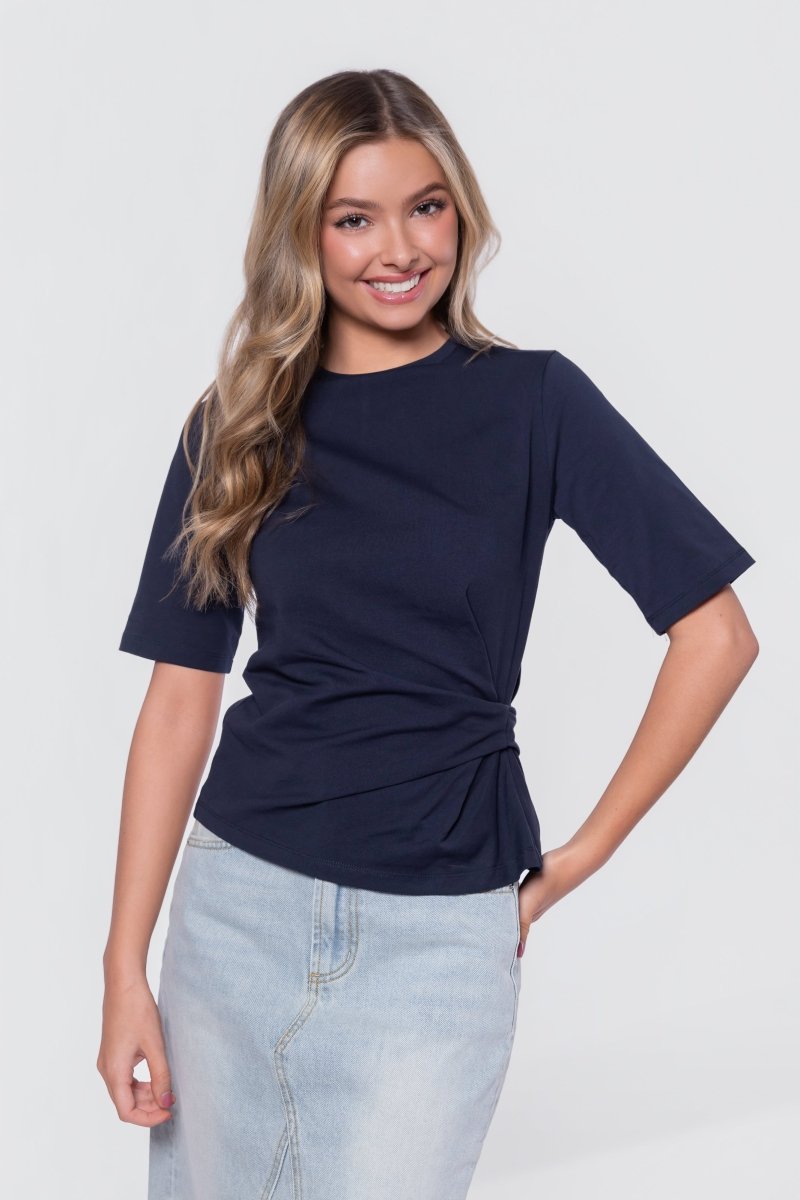 Sonia Top (Navy) - Top - Yakira Bella