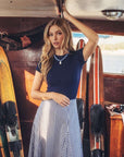 Sonoma Skirt (Blue Stripe) - Skirt - Yakira Bella