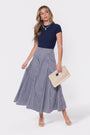 Sonoma Skirt (Blue Stripe) - Skirt - Yakira Bella