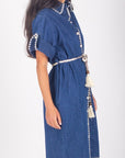 SOPHIA DRESS (DENIM) 38" - Dress - Yakira Bella