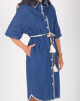 SOPHIA DRESS (DENIM) 38" - Dress - Yakira Bella