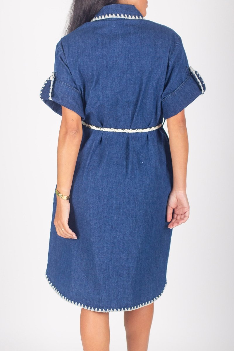 SOPHIA DRESS (DENIM) 38" - Dress - Yakira Bella