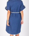 SOPHIA DRESS (DENIM) 38" - Dress - Yakira Bella