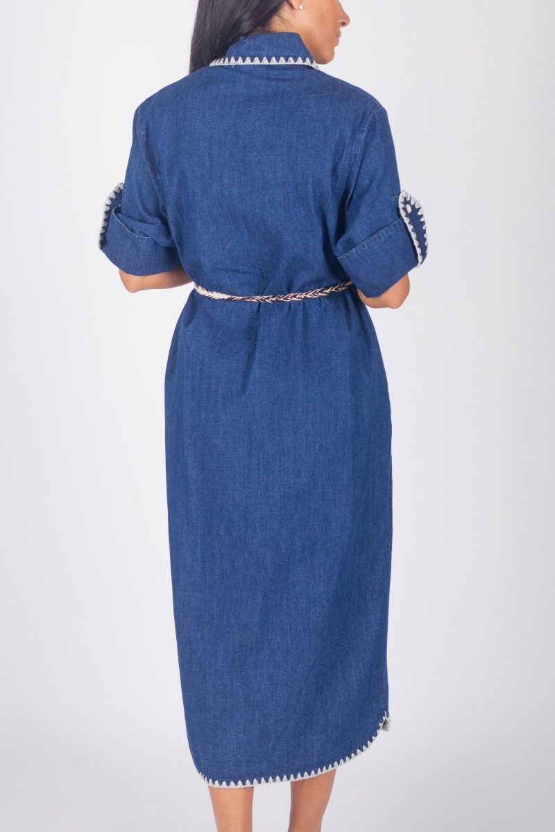 SOPHIA DRESS (DENIM) 46" - Dress - Yakira Bella