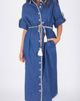 SOPHIA DRESS (DENIM) 46" - Dress - Yakira Bella