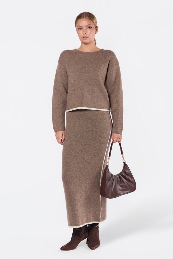 Sorina Skirt (Brown) - Skirt - Yakira Bella