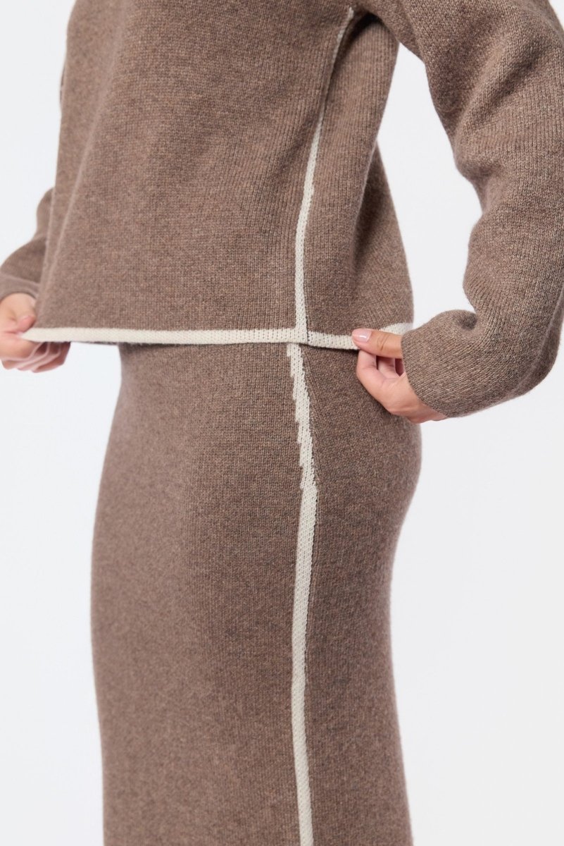 Sorina Skirt (Brown) - Skirt - Yakira Bella