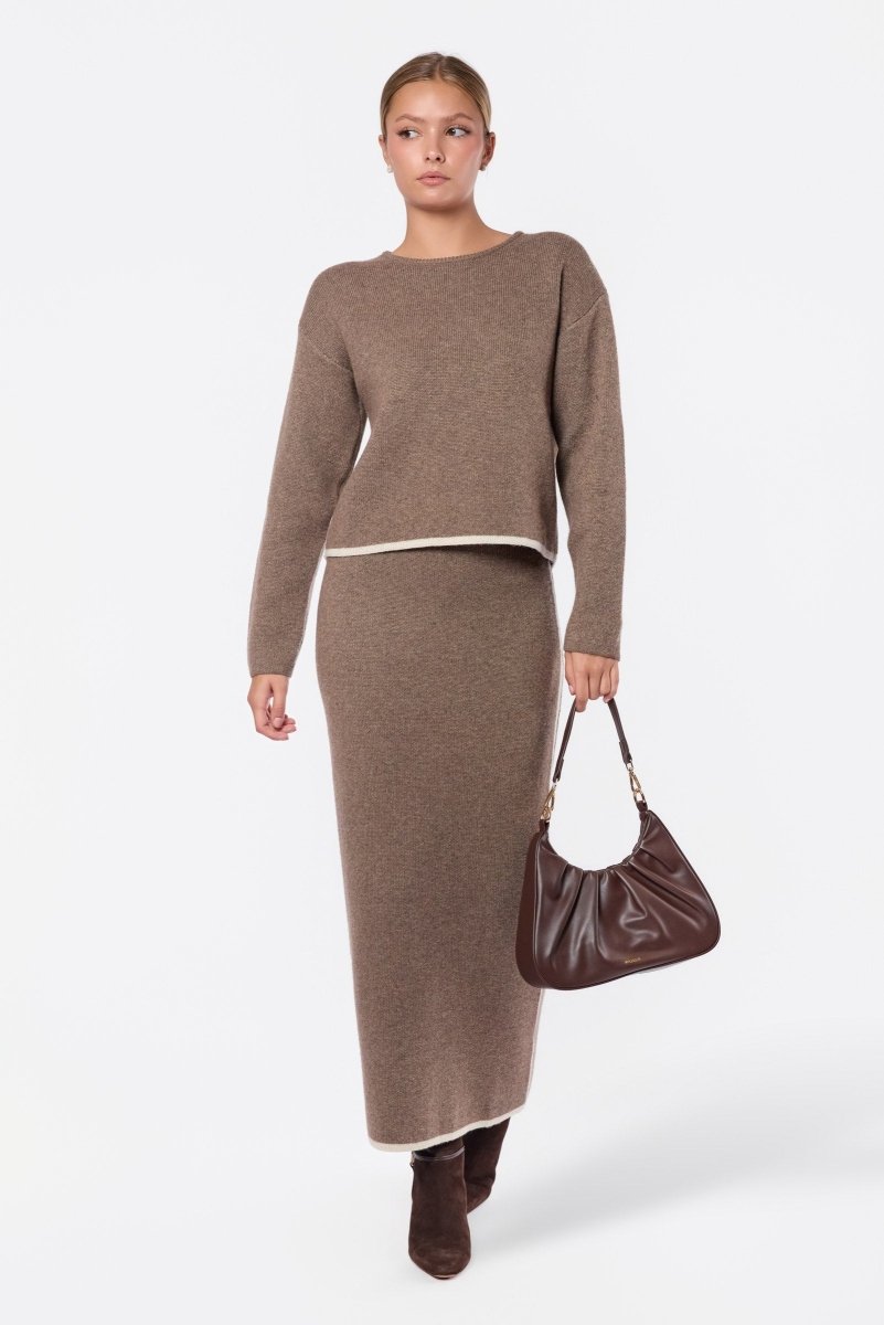 Sorina Skirt (Brown) - Skirt - Yakira Bella