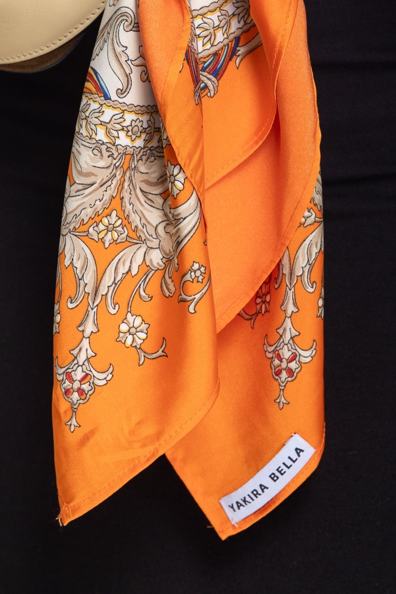 SQUARE HEAD SCARF (ORANGE) - Accessory - Yakira Bella