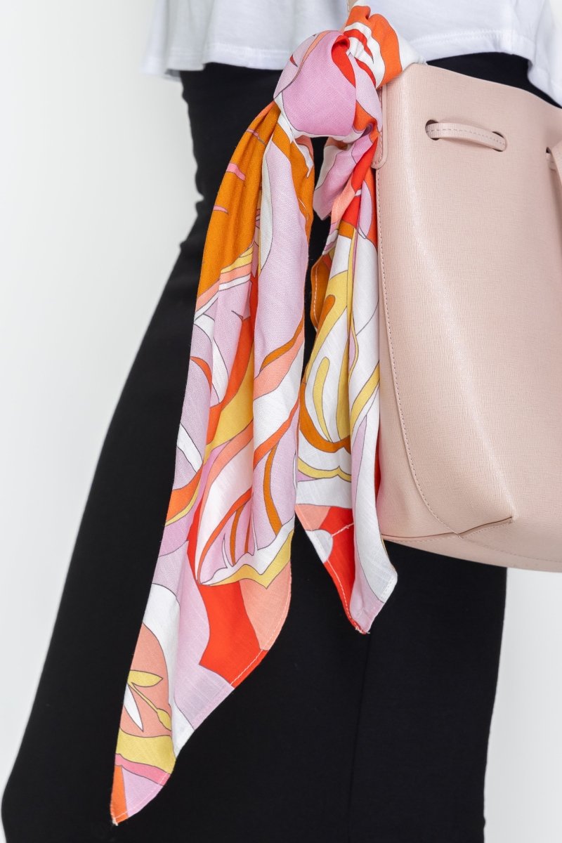 SQUARE HEAD SCARF (PINK/MULTI) - Accessory - Yakira Bella