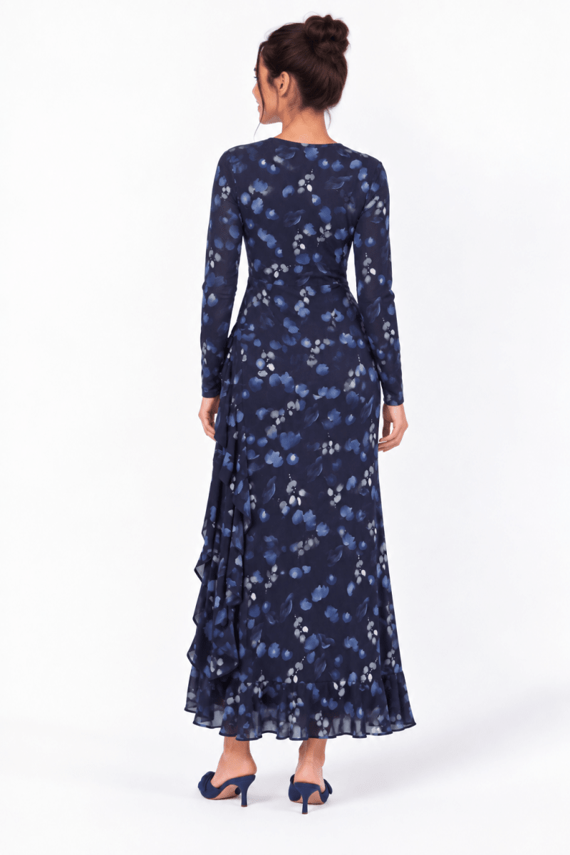 Stacey Dress (Blue Pattern) - Dress - Yakira Bella