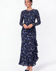 Stacey Dress (Blue Pattern) - Dress - Yakira Bella