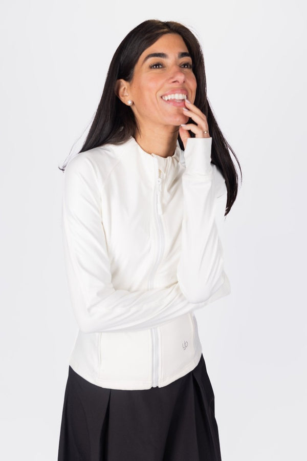 Stride Jacket (White) - Top - Yakira Bella