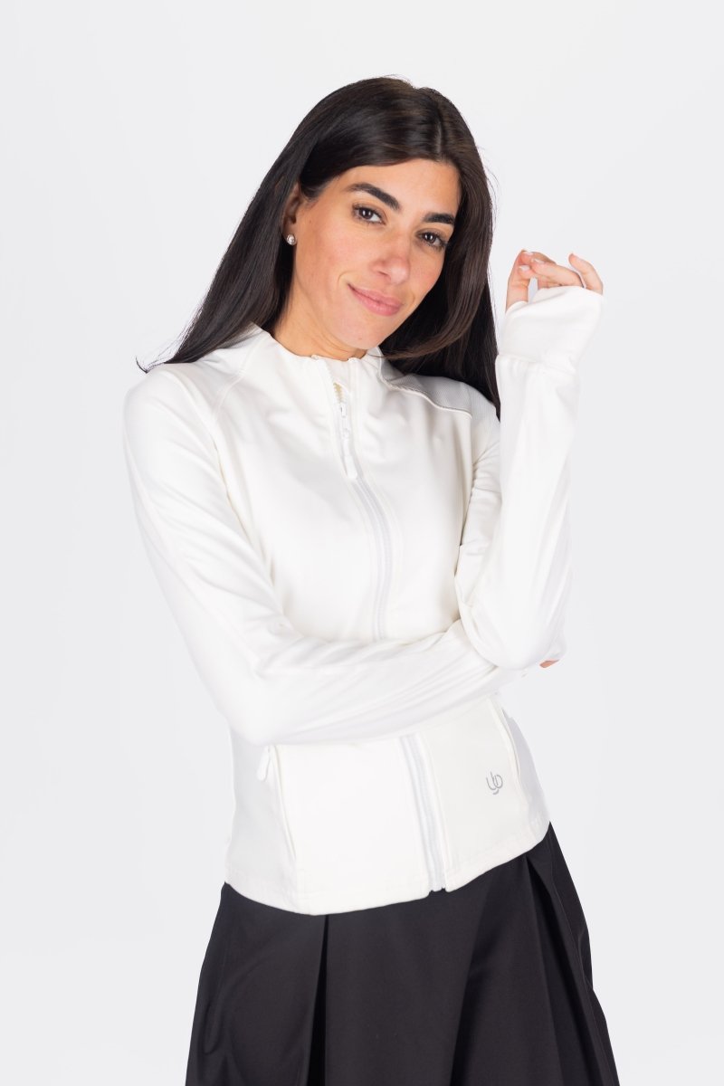 Stride Jacket (White) - Top - Yakira Bella