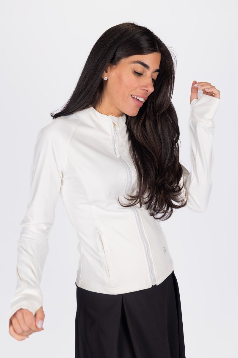 Stride Jacket (White) - Top - Yakira Bella
