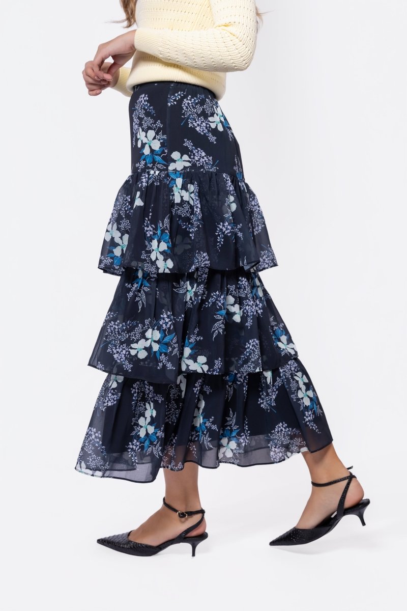 Suri Skirt (Black Pattern) - Skirt - Yakira Bella