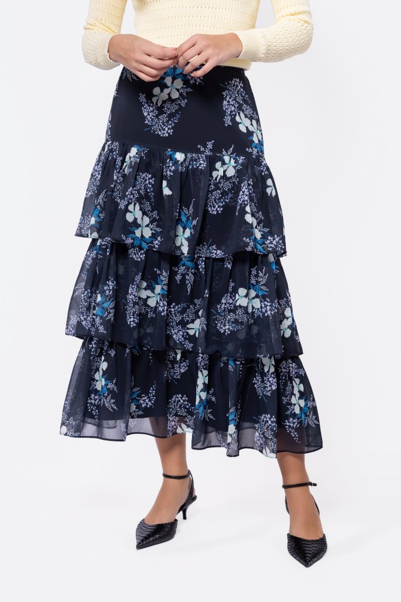 Suri Skirt (Black Pattern) - Skirt - Yakira Bella