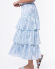 Suri Skirt (Blue Flower) - Skirt - Yakira Bella